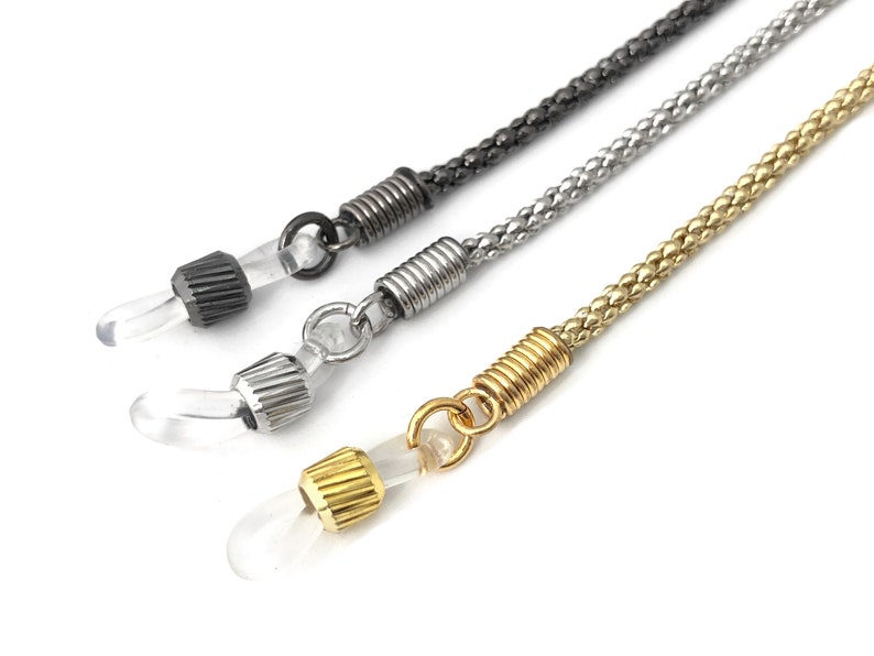 Metal Eyeglass Chain Eyeglass Holder Sunglass Chain Reading Etsy