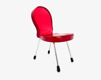 ミニチュアチェア ドールハウス 家具 椅子 ルーサイト プラスチック