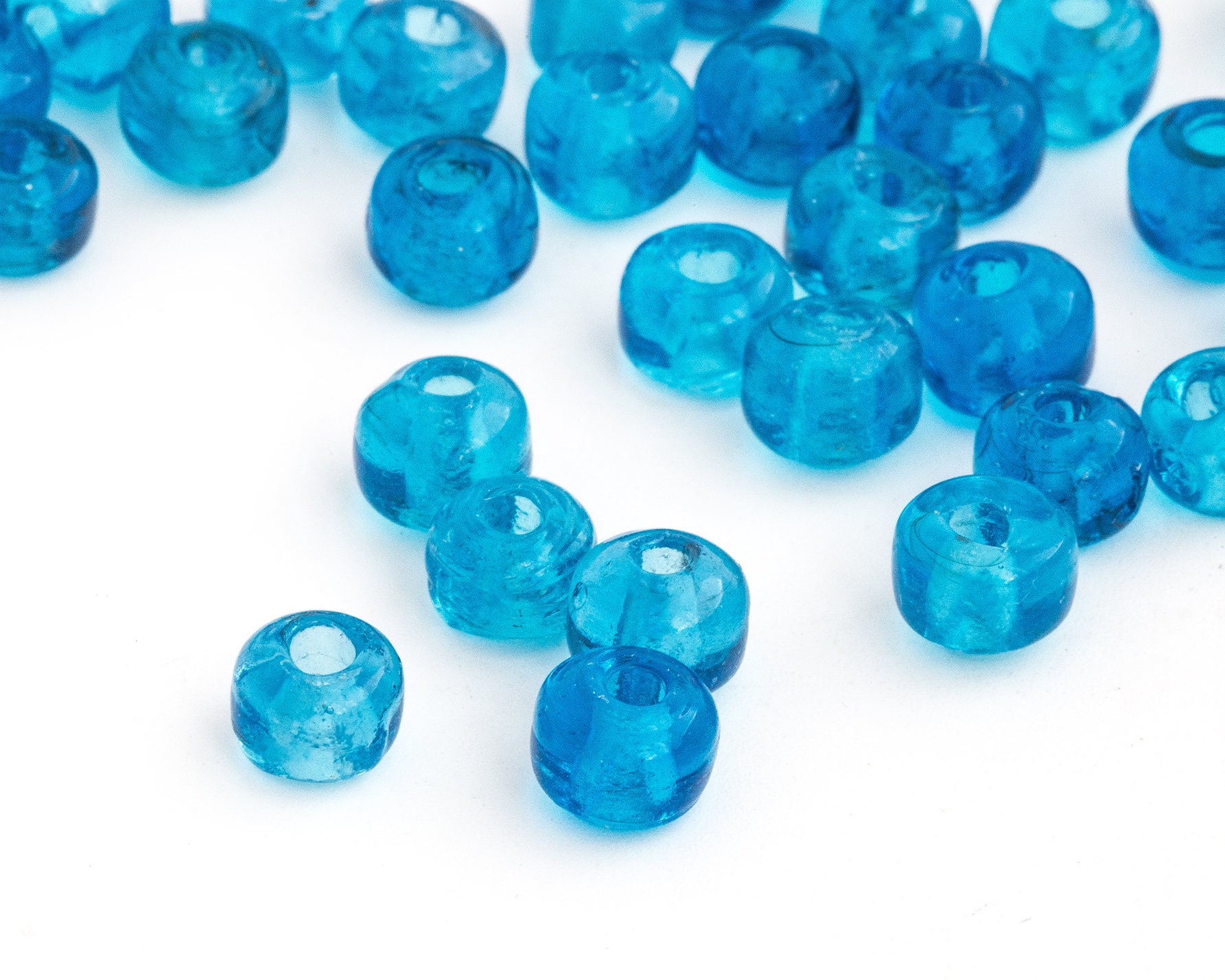 5mm Hole Round Glass Beads 10 Pack Large Hole Bead for Macrame 16mm  Diameter 7 Colour Options 