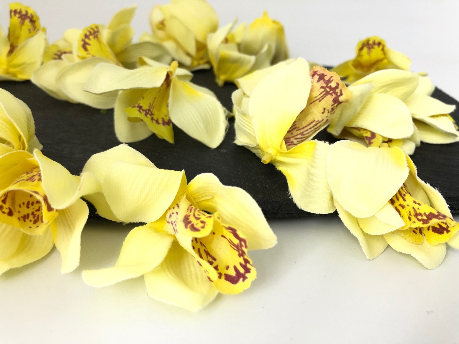 Bulk Fake Flower Heads Silk Orchids Wedding Bouquet Corsage Etsy