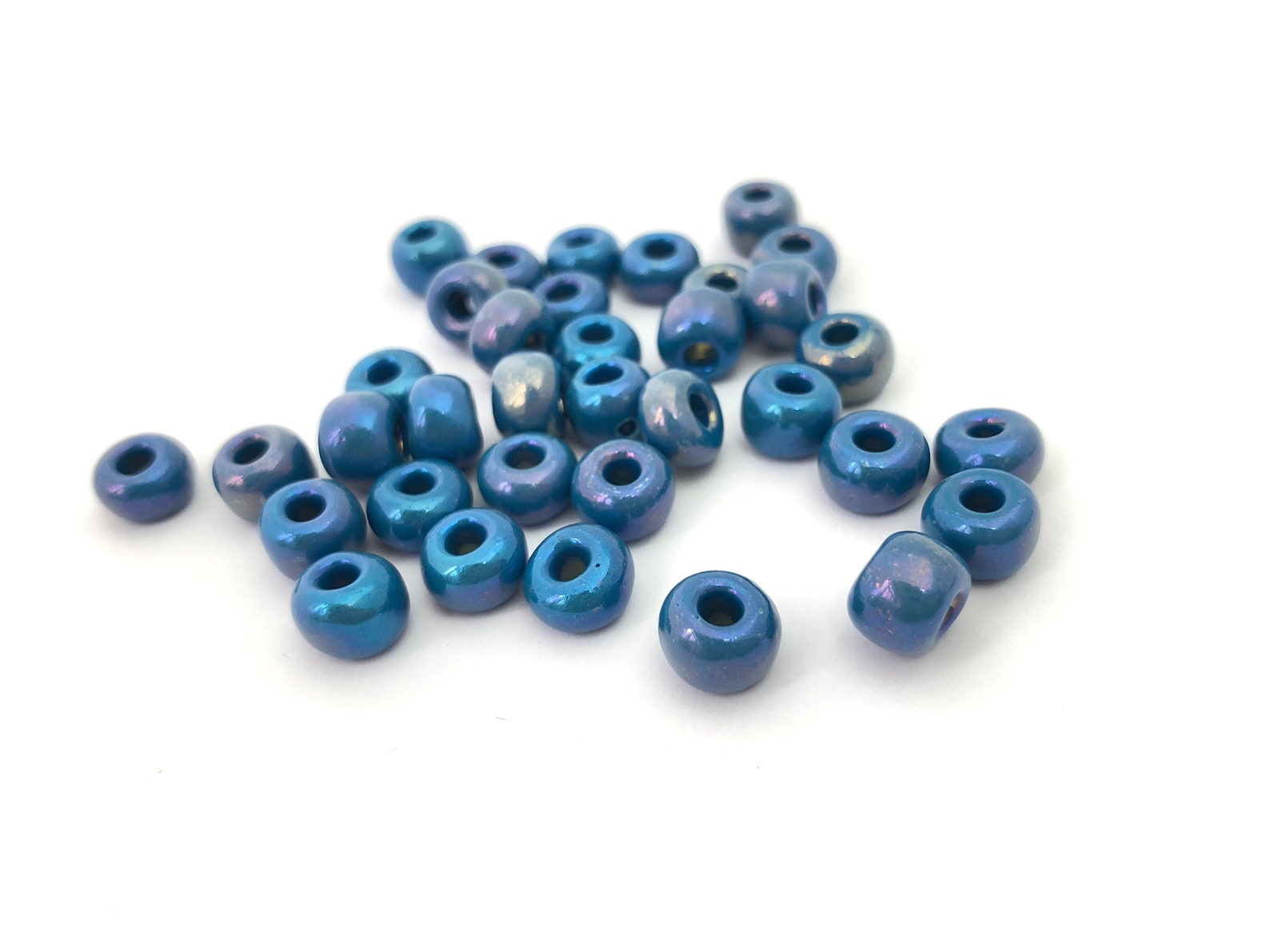 20g Large Hole Bead Macrame Bead Seed Bead Czech Glass Etsy