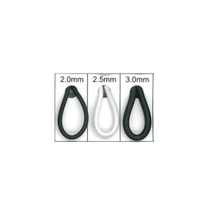 May include: Three black elastic hair ties in different sizes: 2.0mm, 2.5mm, and 3.0mm.