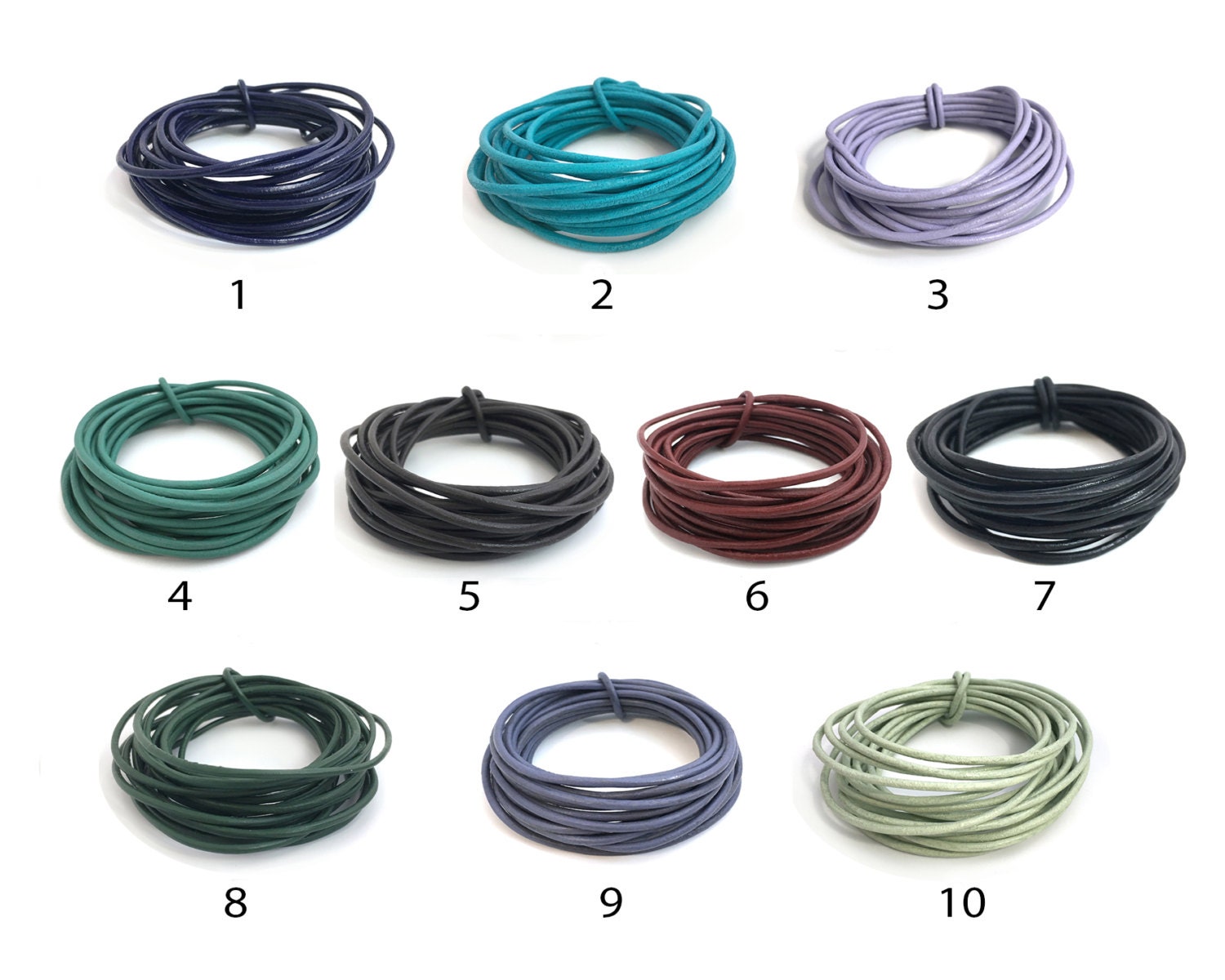 2mm Round Leather Cord Genuine Leather Cord Leather String Etsy