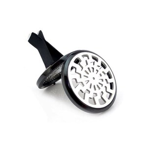 Black Stainless Steel Car Diffuser Locket,  Aromatherapy, Essential Oil, Perfume, Car Deoderizer, 38mm