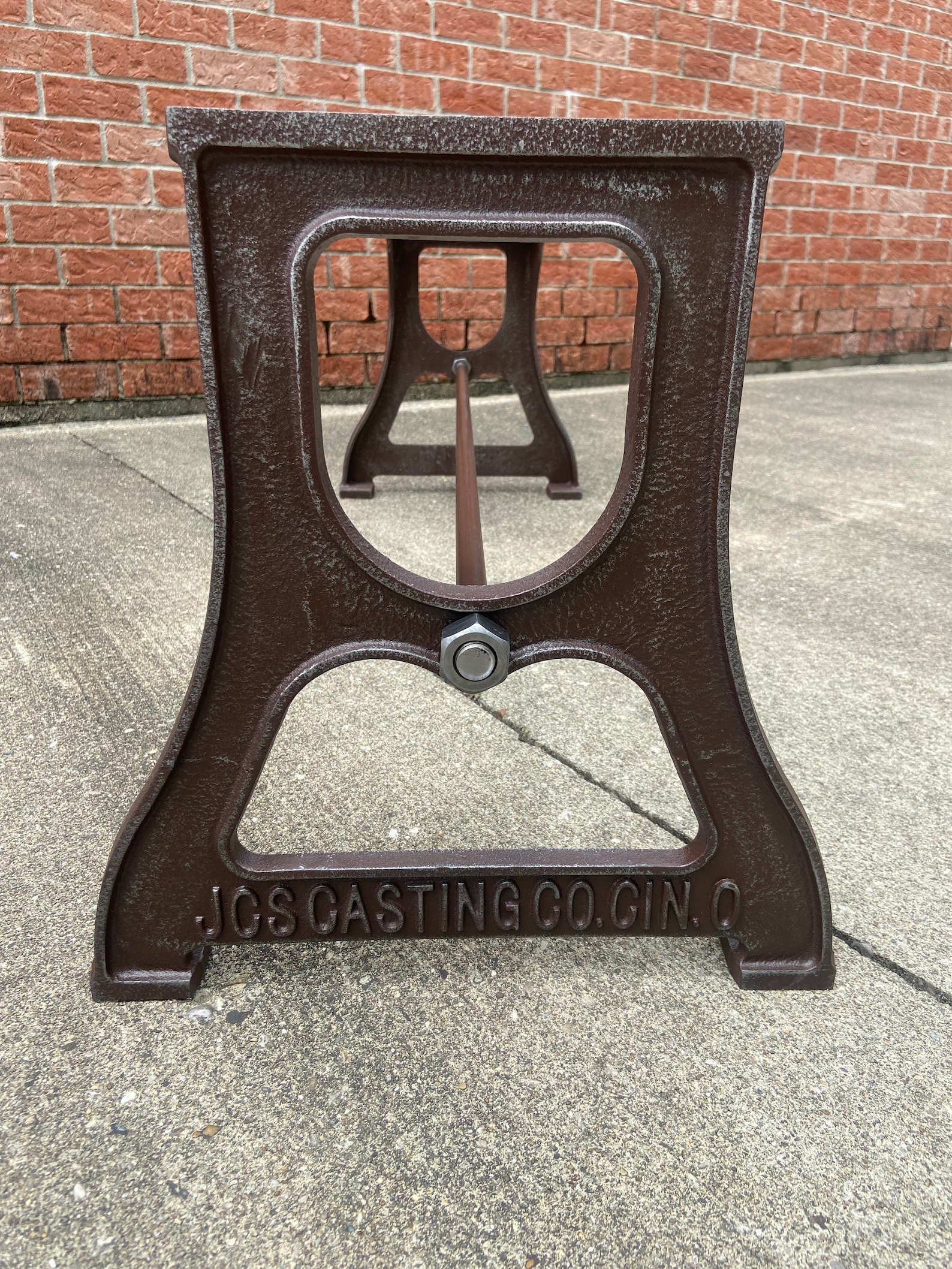 Cast Iron Bench/coffee Table Legs 2 Pack Industrial Embossed. Etsy