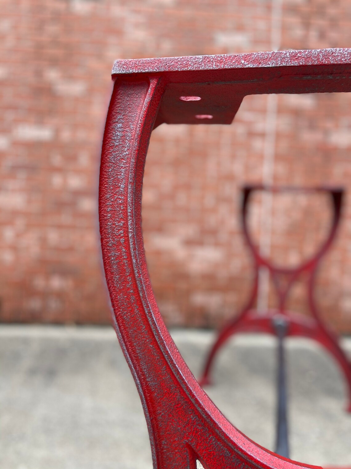 39 Bar height Cast Iron table legs base Industrial cincinnati Etsy