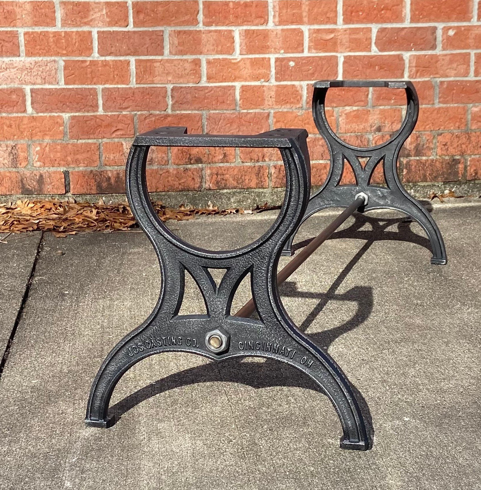 Vintage wrought iron table legs deals