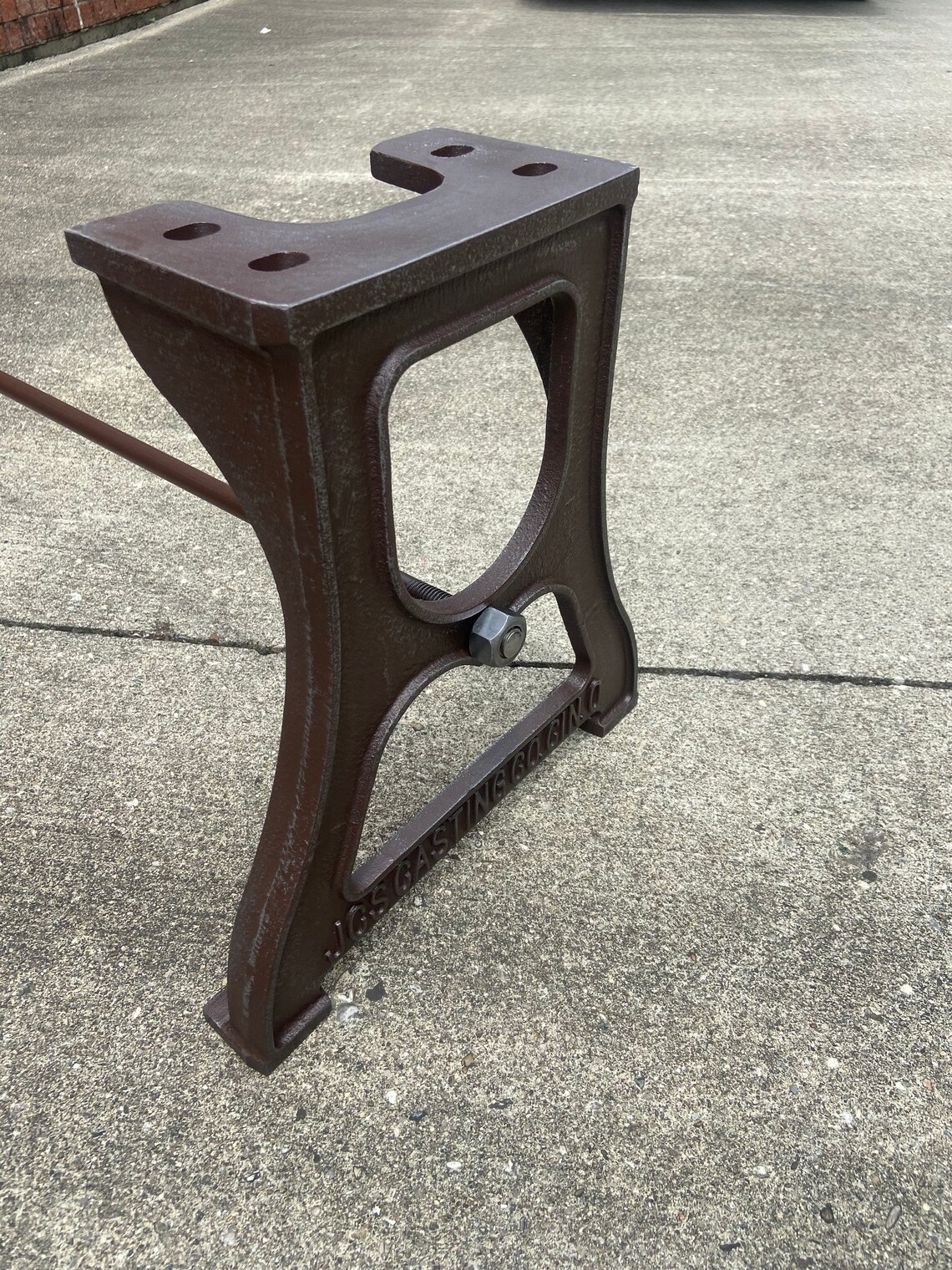 Cast Iron Bench/coffee Table Legs 2 Pack Industrial Embossed. Etsy