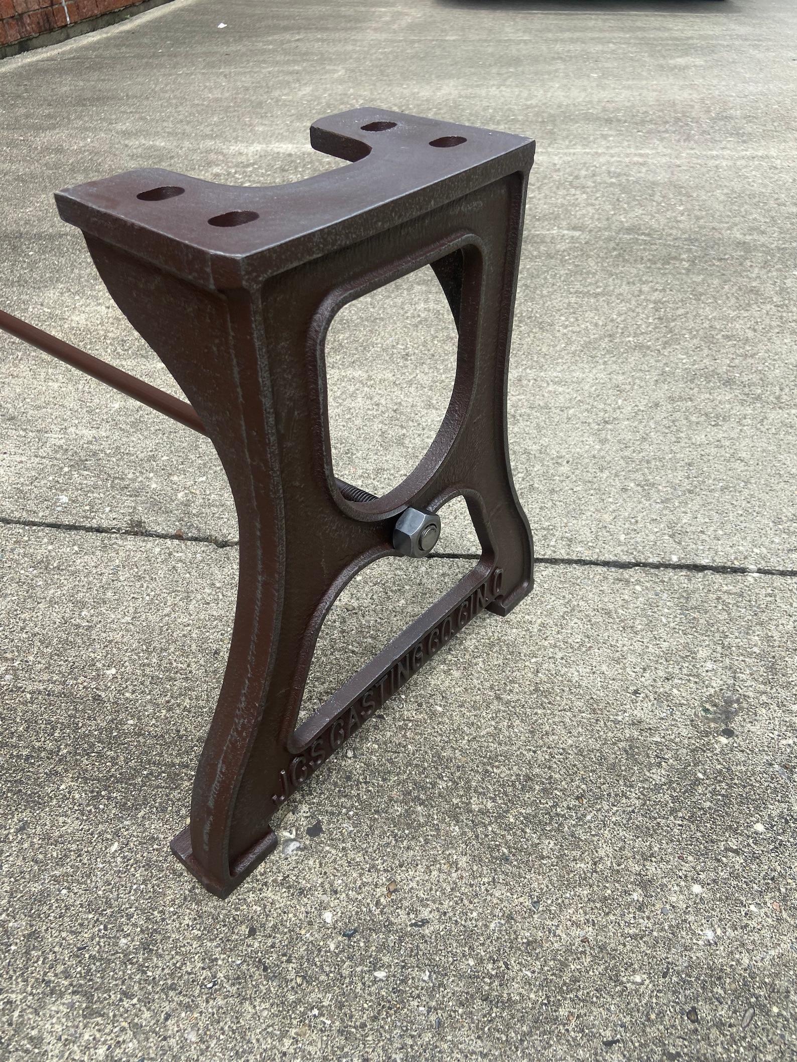 Cast Iron Bench/coffee Table Legs 2 Pack Industrial Embossed. Etsy