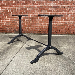 28” Rustic Finish wishbone Cast Iron Dining Table Legs, Desk Base, Industrial design, Trestle