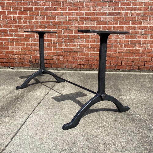 Adjustable Industrial Cast Iron Table Legs Vintage Machine Etsy
