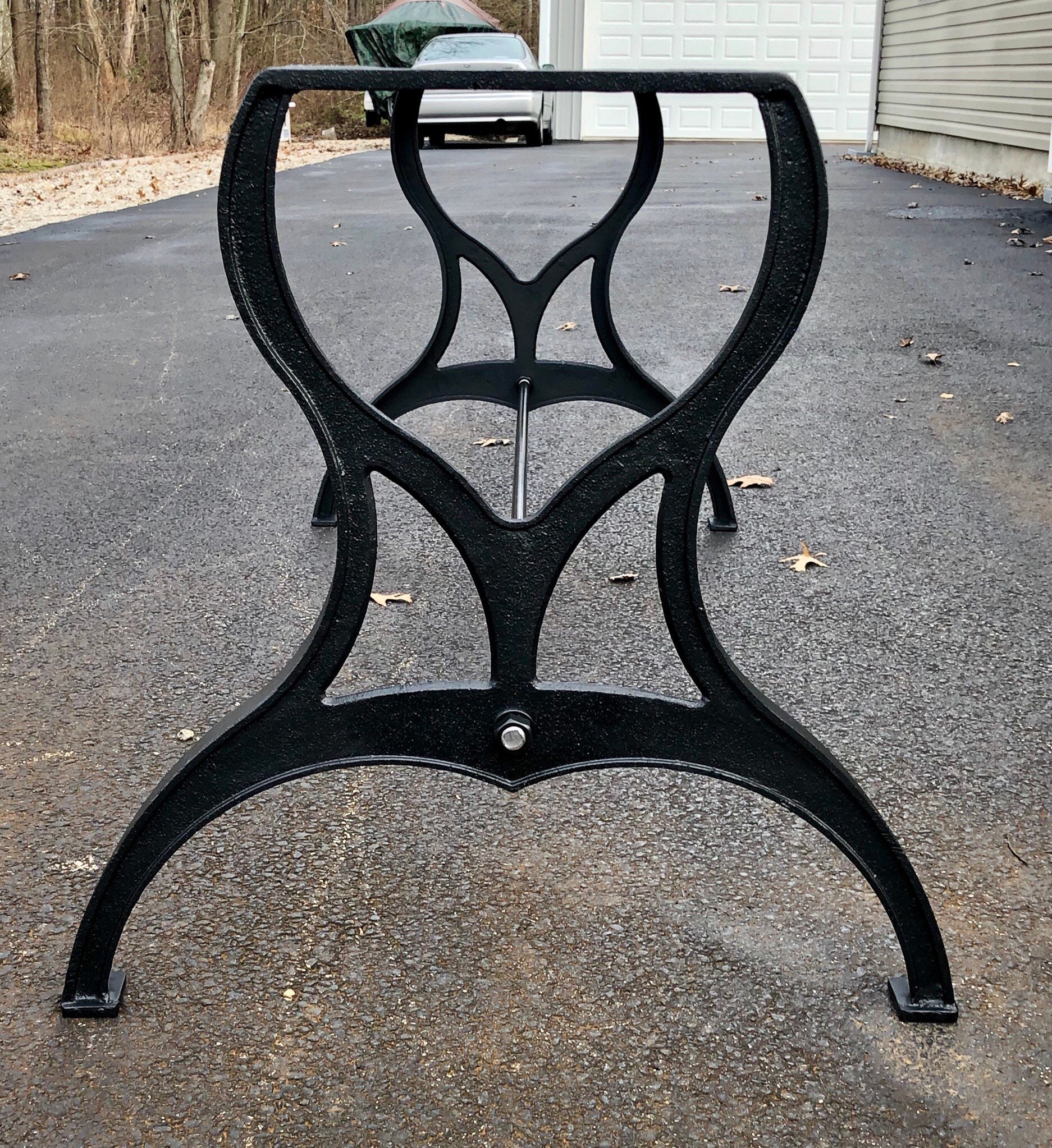 Dining Bar Table Legs Base Cast Iron Industrial . Add bar and Etsy