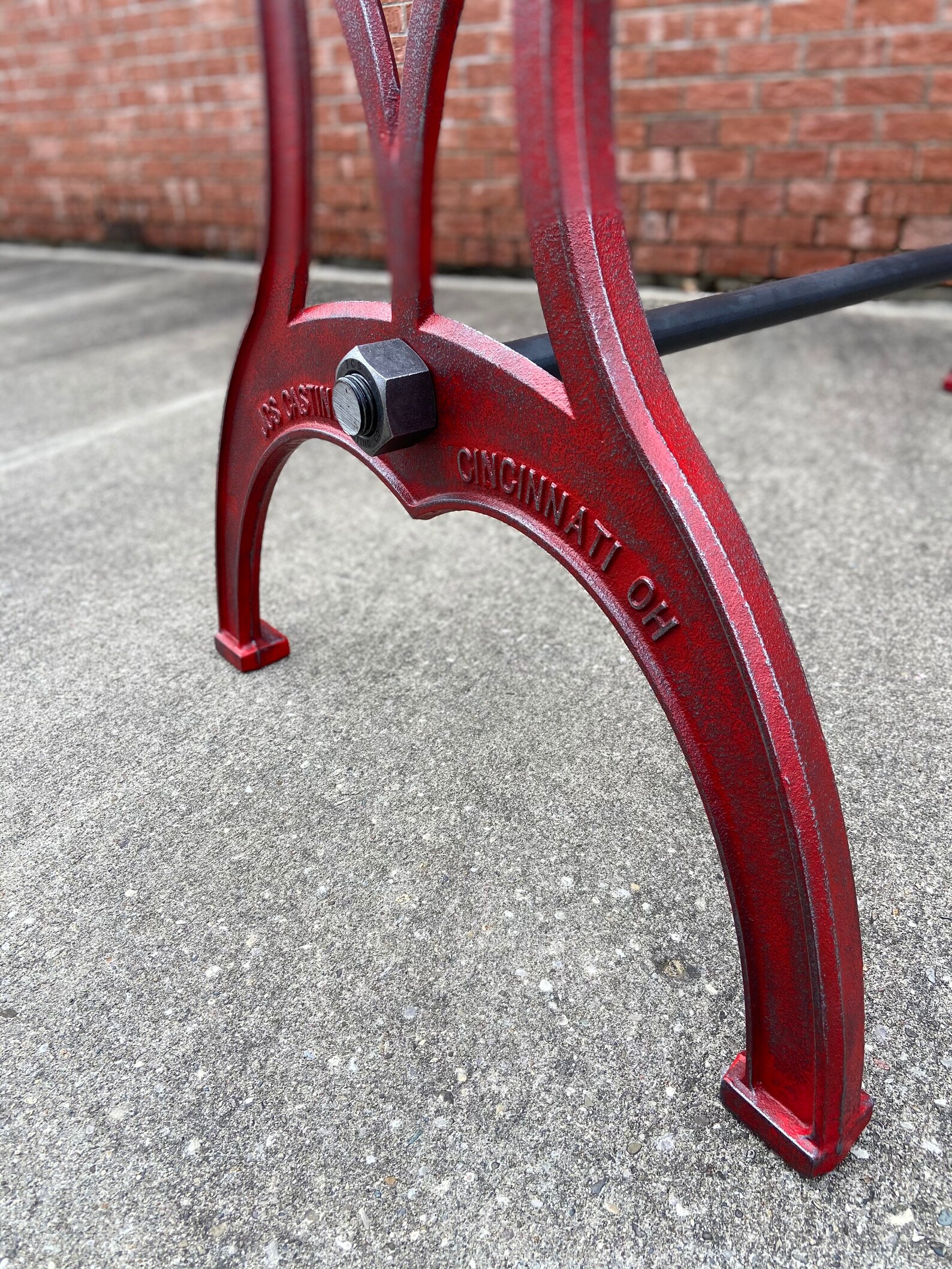 39 Bar Height Cast Iron Table Legs Base Industrial Cincinnati Ohio ...