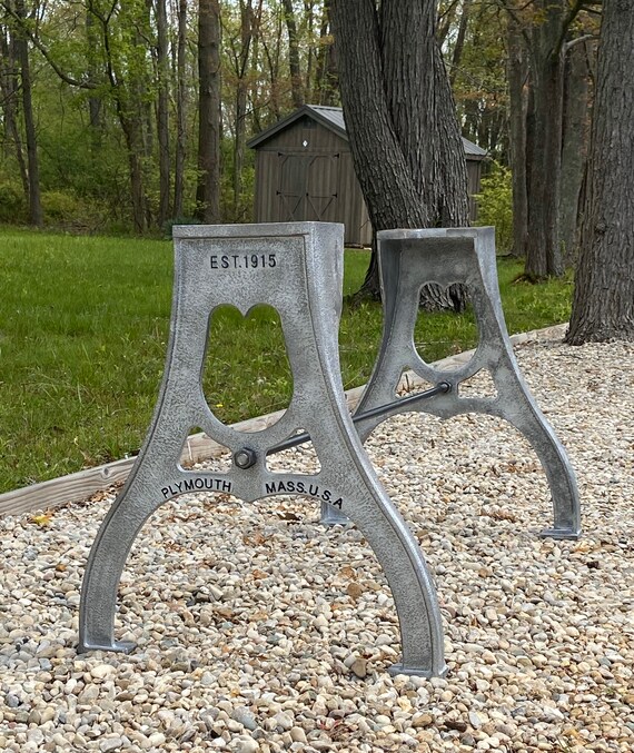 Vintage metal table legs for sale discount