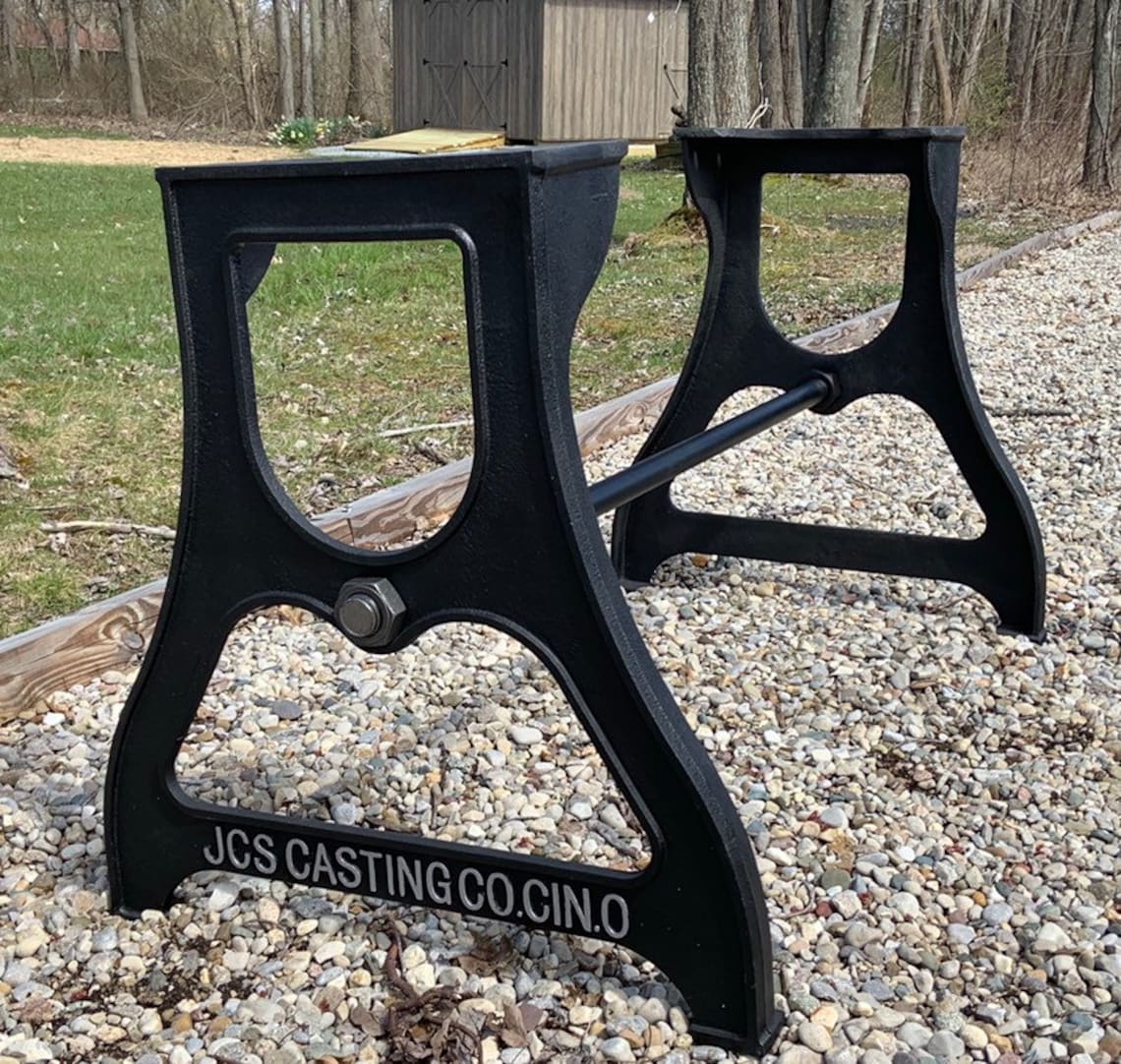 Cast Iron Dining Table legs 2 pack Industrial. JCS CASTING Co. Etsy