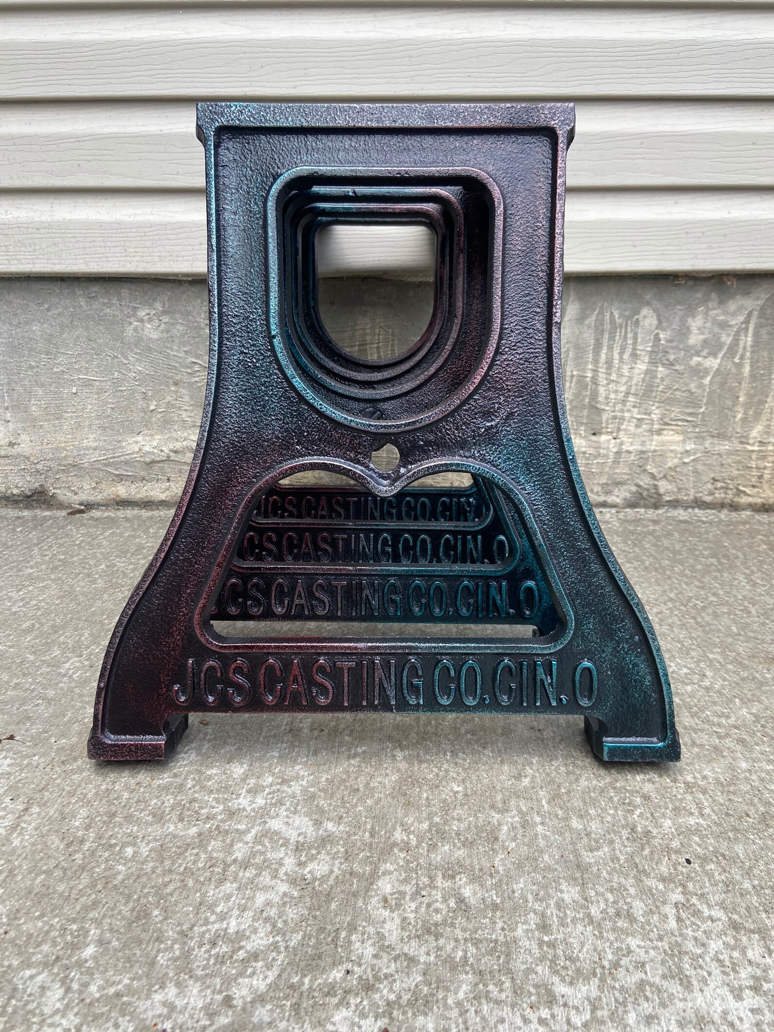 Cast Iron Bench/Coffee Table legs 2 pack Industrial Embossed. Etsy