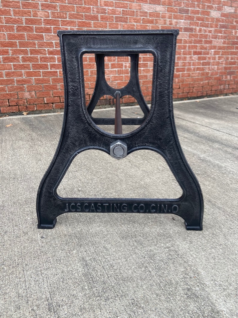 29 Tall RUSTIC Finish Cast Iron Dining Table Legs Etsy