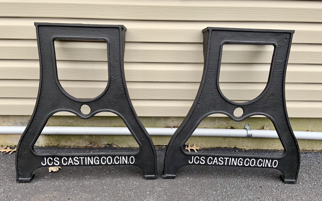 Cast Iron Dining Table Legs 2 Pack Industrial. JCS CASTING Co. Etsy