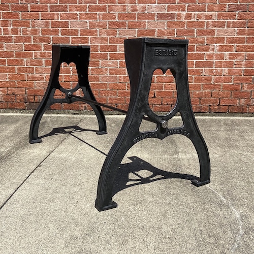 Cast Iron Dining Table Legs Desk Base Industrial Design Etsy