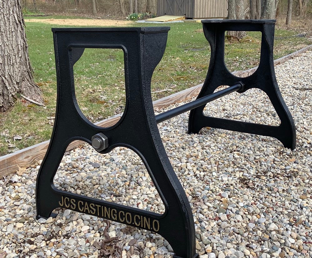Cast Iron Dining Table legs 2 pack Industrial. JCS CASTING Co. Etsy