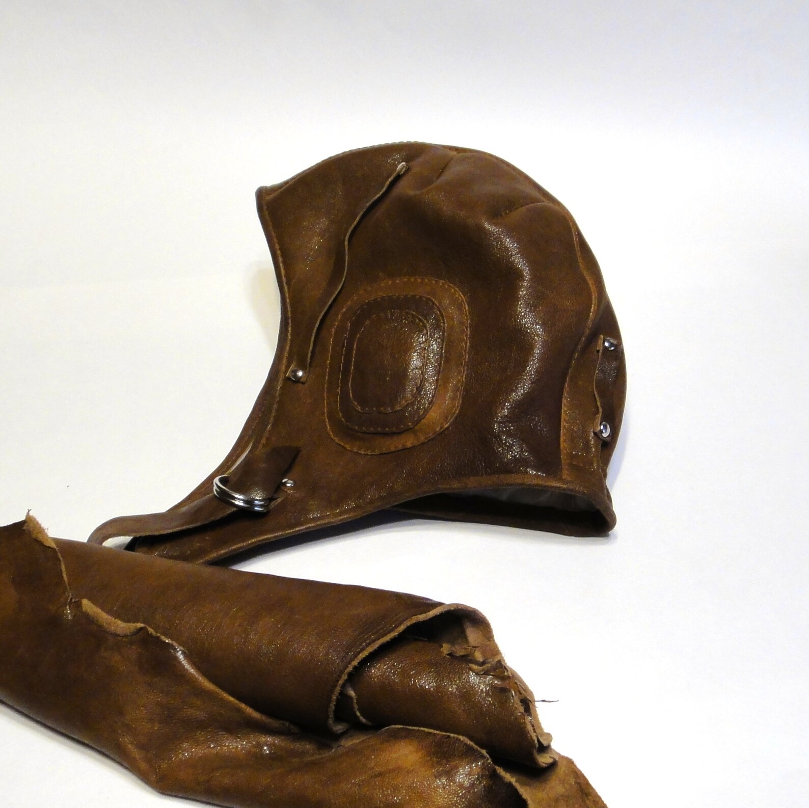 Leather aviator hat goggles Bomber hat Pilot Brown mens hat Etsy