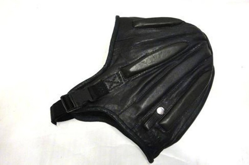 Parachute Helmet Soft in Black Leather Frap Hat Skydiving Etsy