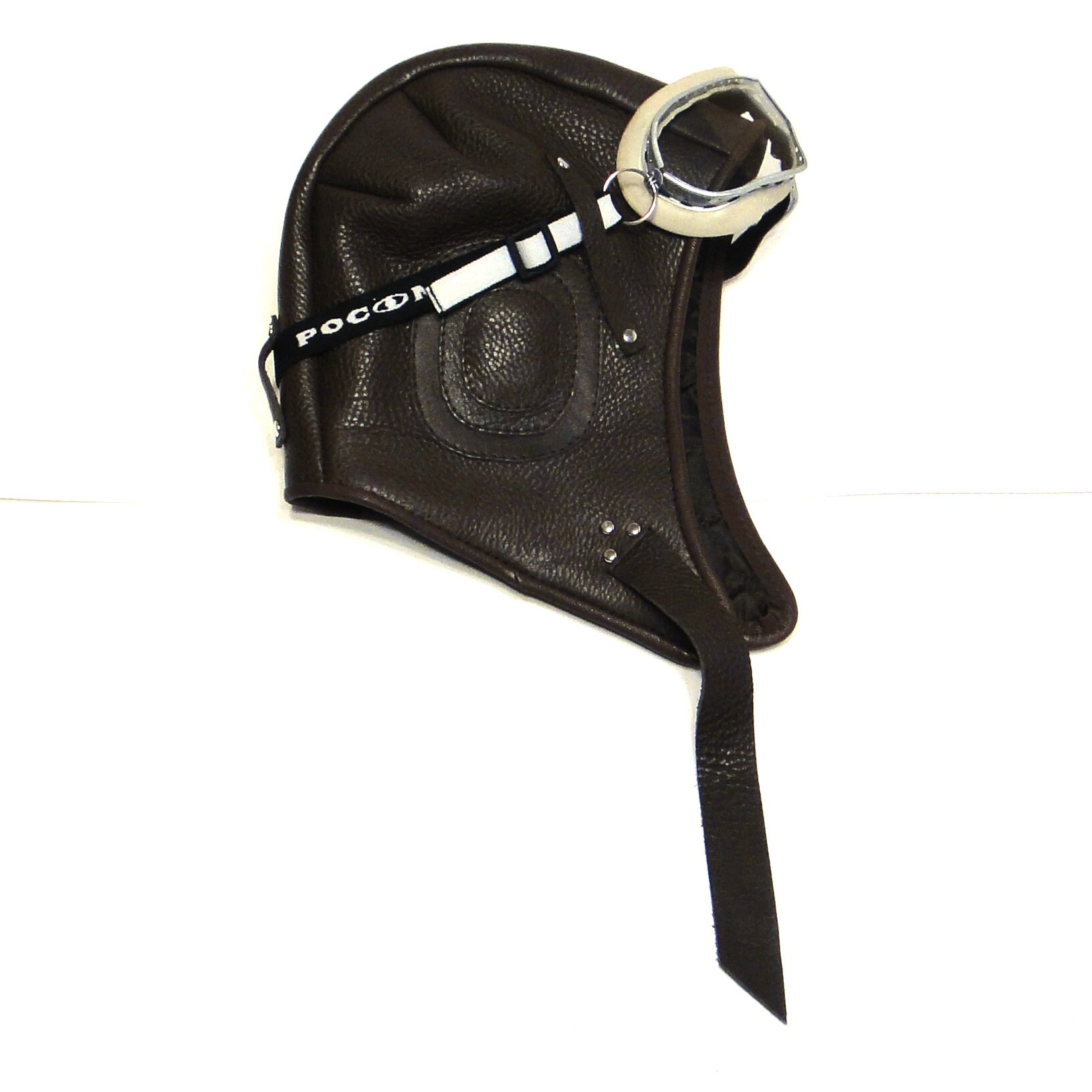 Pilot helmet Aviator Hat & goggles in natural leather Autumn Etsy