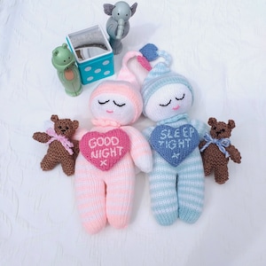 Loveheart Sleepytime Pals Knitting Pattern