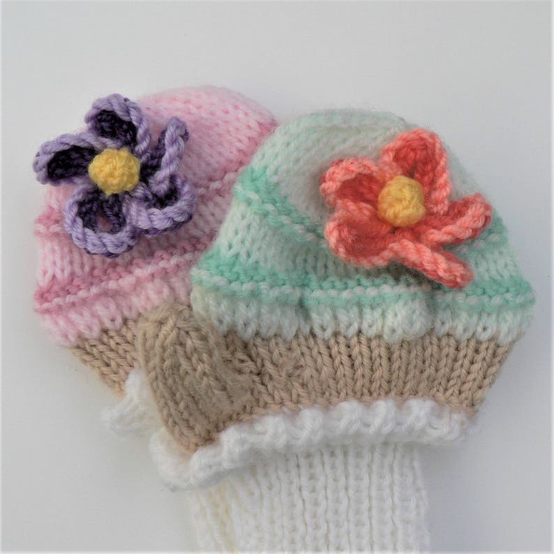 Cupcake Mittens Knitting pattern image 2