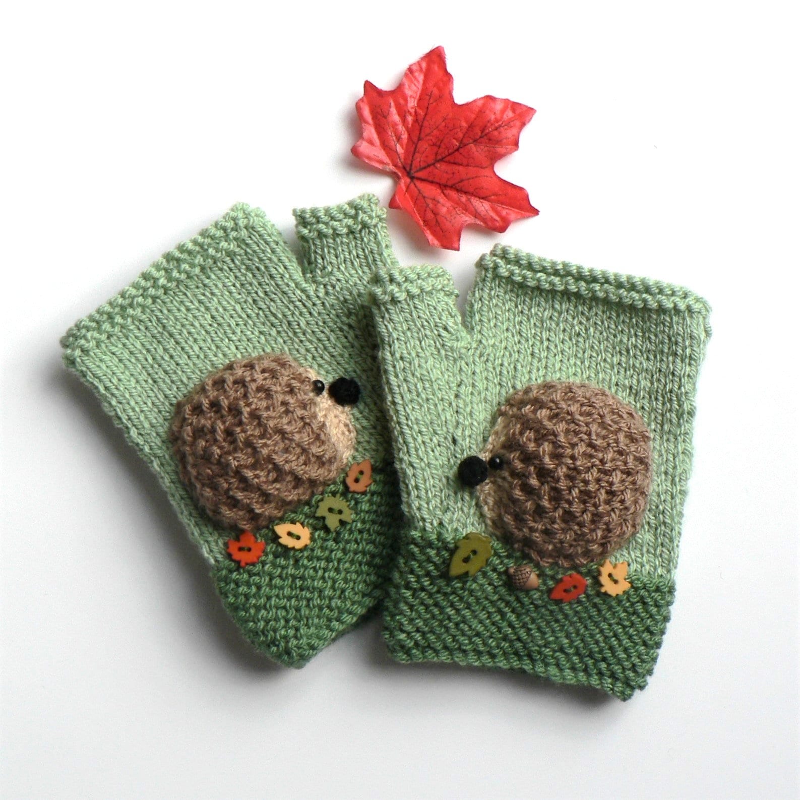 ハリネズミミトン ハリネズミのミトンの編み図 - Etsy 日本