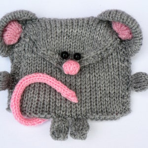 Mini Maus Geldbörse Strickmuster