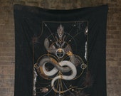 The Black & Gold Serpent Wall Hanging Tapestry