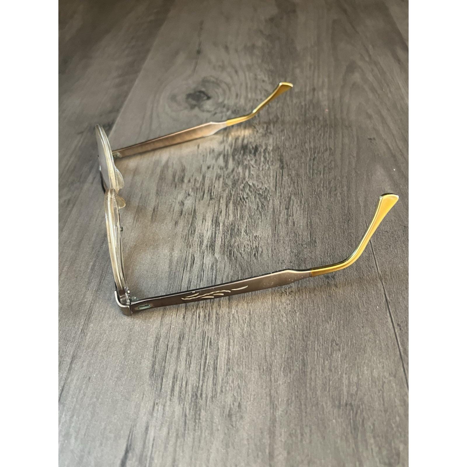 Vintage Styl-rite Cat Eye Eyeglasses Etched Aluminum 