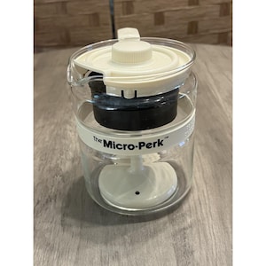 The Micro-Perk by Gemco Vintage 70s Microwave Coffee Percolator Brews 2-4 Cups