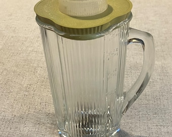 Vintage Waring Solid State Ultima 900 Blender Glass 5 Tassenkrug mit grünem Deckel