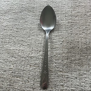 Silco rostfritt stål USA matsked blommigt rullmönster vintage bestick silverbestick