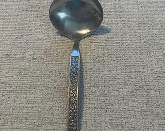 Vintage Orleans ORL59 Stainless Korea Gravy Sauce Ladle Ornate