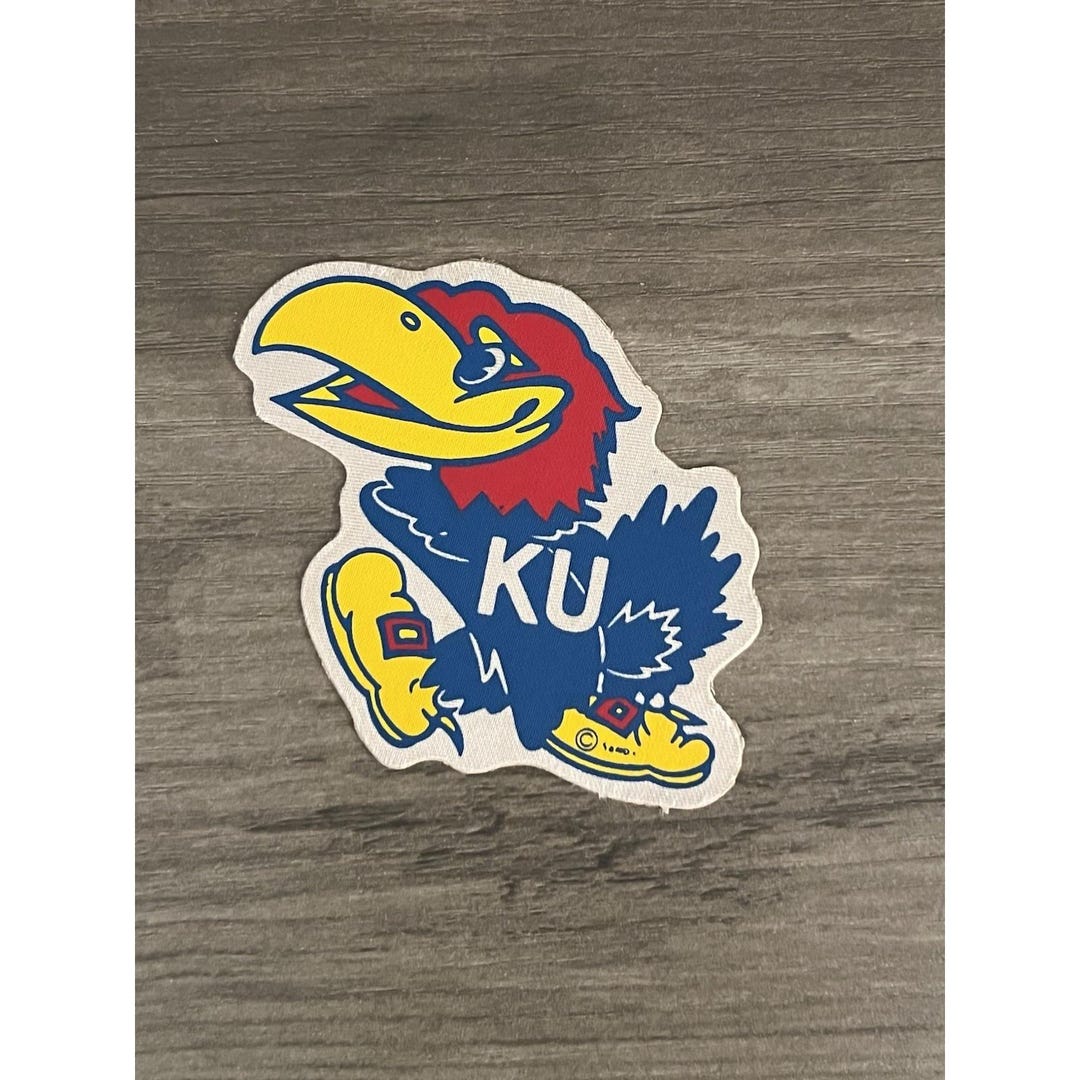 Kansas Stickers Vintage University of Kansas Jayhawks Sticker Decal Very Good Condition ...