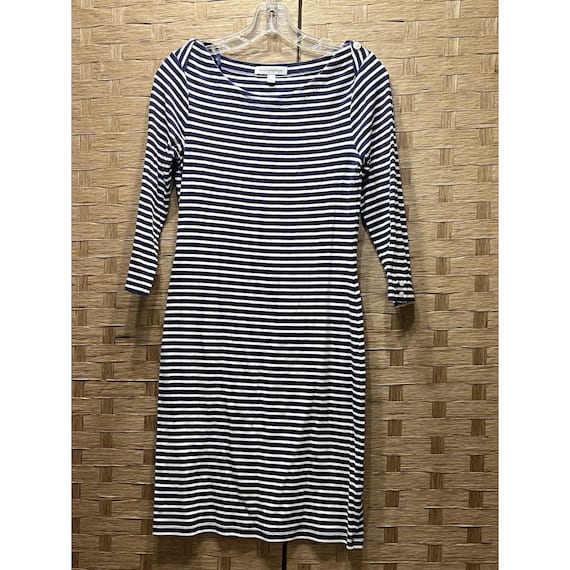 Banana Republic Vtg Striped 3/4 Sleeve Knit T-shirt Dress Sz S Navy White VGC - Etsy Banana Republic Vtg Striped 3/4 Sleeve Knit T-shirt Dress Sz S Navy White VGC - Etsy