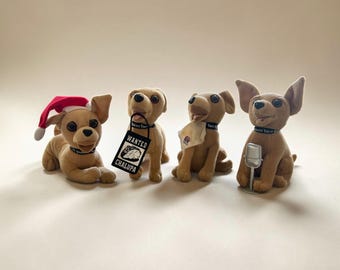 Vintage Taco Bell Chihuahua Plush Set of 4 Talking Dog Mascot 90s Advertising