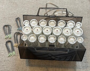 Clairol 20 Instant Hairsetter Vintage Electric Hot Rollers Set 20 Rollen Pins