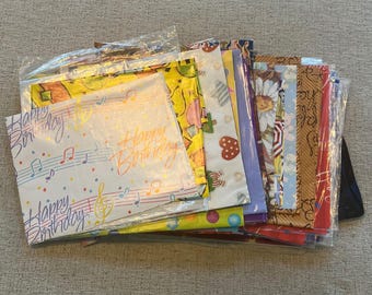 Gran lote de papel de regalo vintage Hallmark Ambassador Cumpleaños Navidad Floral Deportes