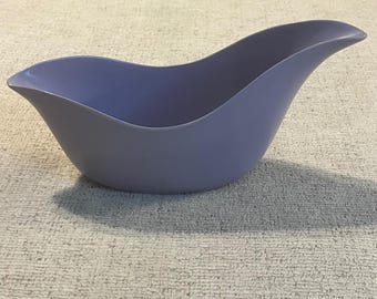 Vintage Royalon Melmac Gravy Boat Purple Mid Century Modern USA Made