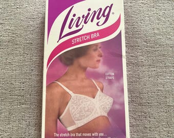 Vintage Playtex Living Stretch Bra 179 White Lace Cotton Straps 38C NIB