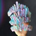 The Cotton Candy Goddess [Raw Pastel Pink & Blue Crystal Quartz Tiara / Crown], Mermaid Crown, Rave Headpiece, PLUR, Gifts for Her, Daughter 