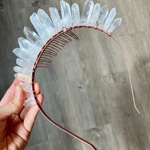 COMB ADD-ON for extra support add to any crown, headband, tiara or halo. To purchase just comb extra shipping fee must be added image 8