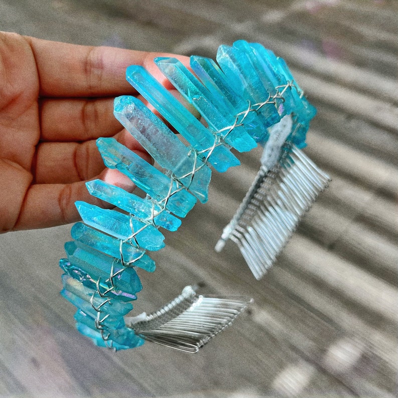 COMB ADD-ON for extra support add to any crown, headband, tiara or halo. To purchase just comb extra shipping fee must be added image 5