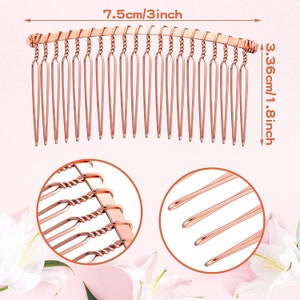 COMB ADD-ON for extra support add to any crown, headband, tiara or halo. To purchase just comb extra shipping fee must be added image 4