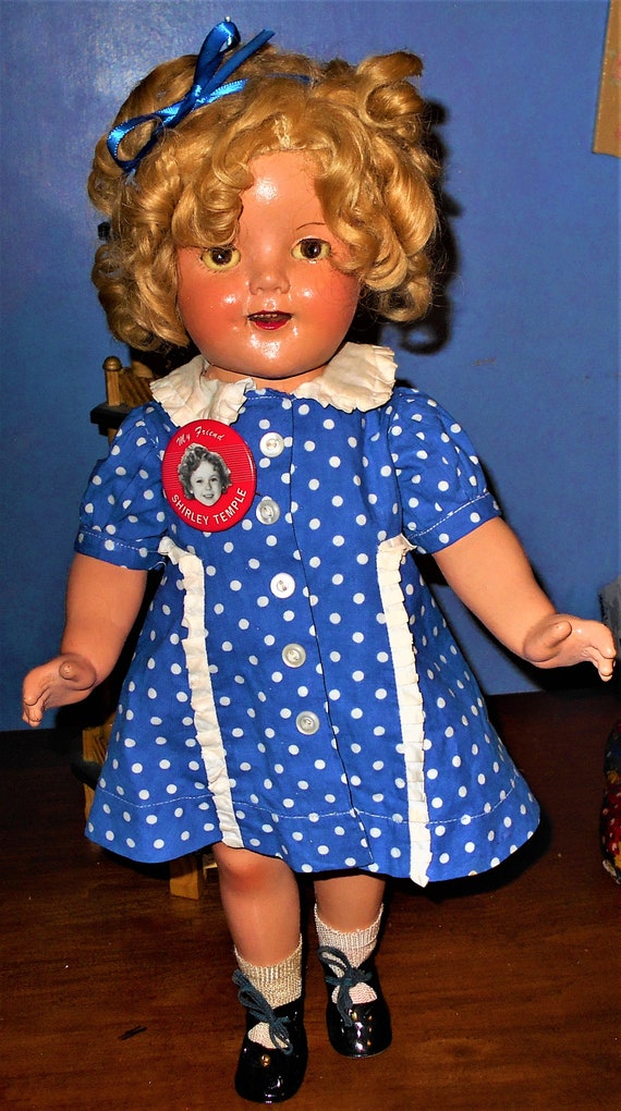 shirley temple doll blue dress