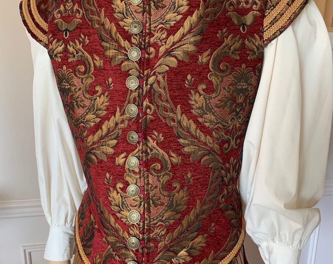 CosplayDiy Tudors Men Style Outfit Henry Tudor Jerkin - View #14